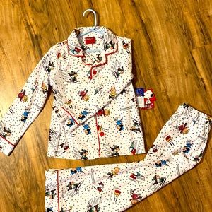 Children’s Peanuts flannel pajamas set